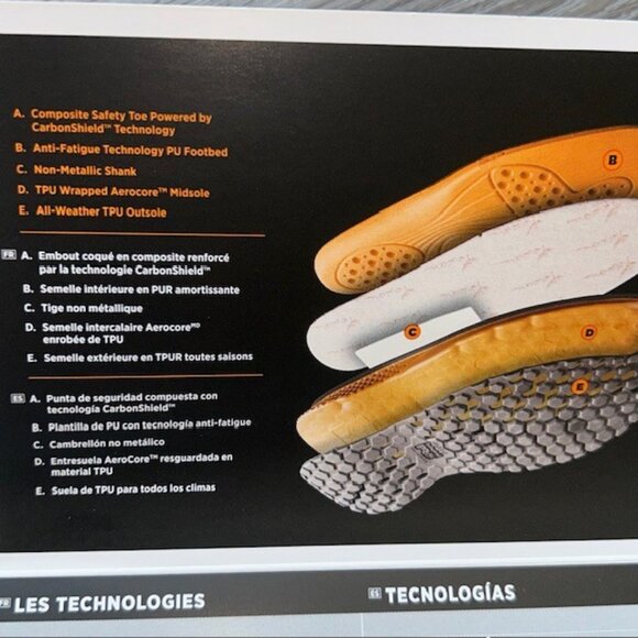 Timberland PRO Reaxion SD35 Sz 9 Womens Non Slip Composite Safety Toe Shoes NEW - Picture 8 of 9